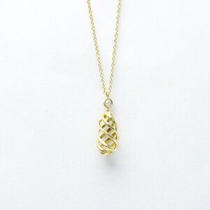 TIFFANY & CO. 18k Yellow Gold Diamond Necklace